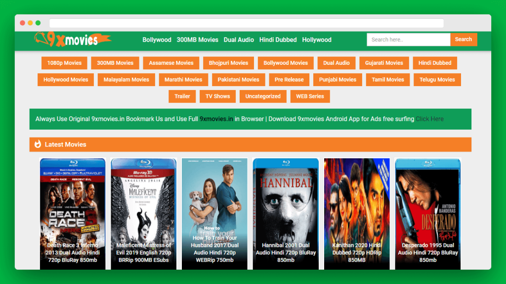 9xmovies Win Green | Latest Movies Download Website 2022